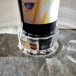Mikasa crystal wine bottle holder